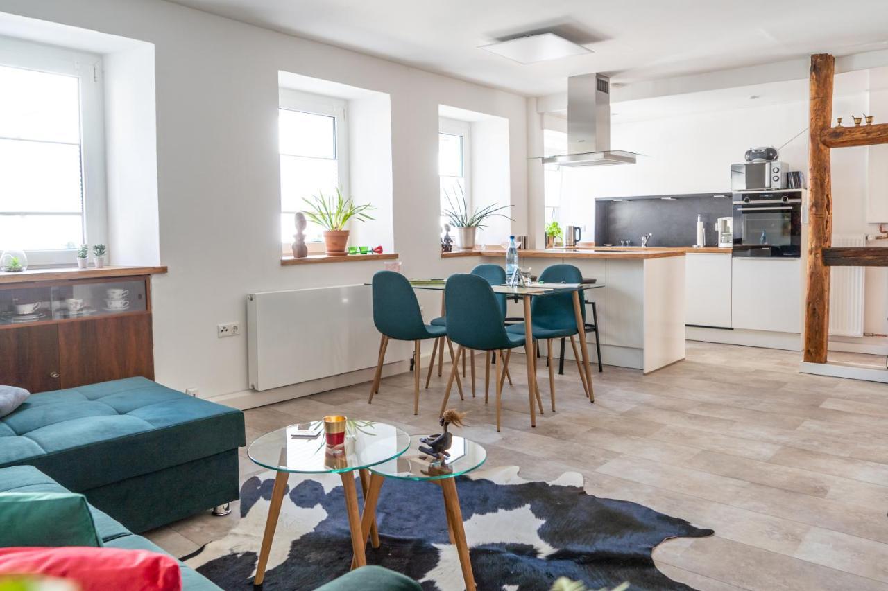 Moderne Altstadt-Ferienwohnung Hammelburg Exteriör bild